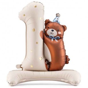 Teddy Bear 1st Birthday Balloon
